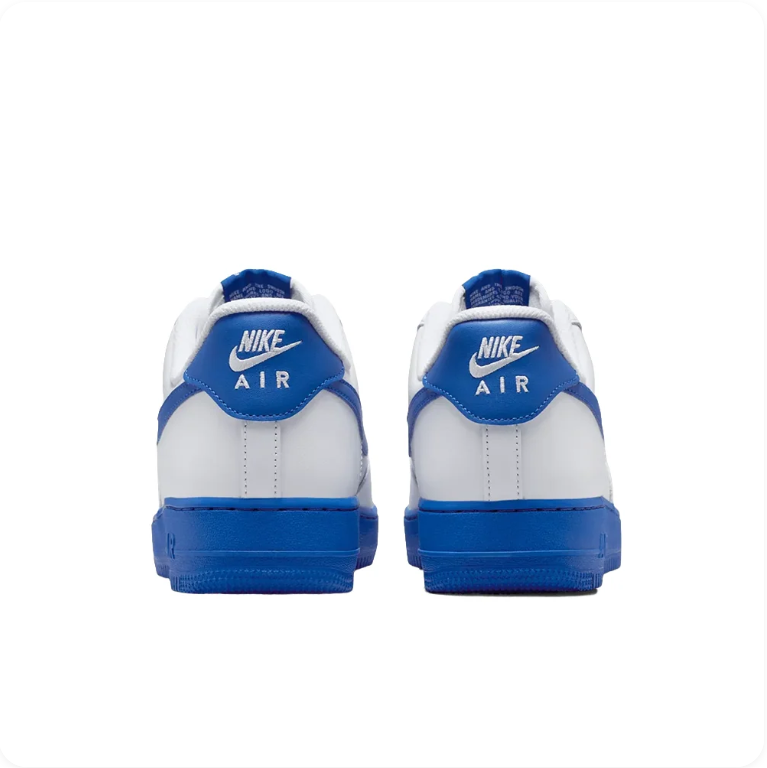Nike Air Force 1 '07 – White / Game Royal Blue