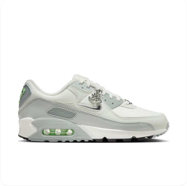 Nike Air Max 90 – Summit White / Wolf Grey / Vapor Green