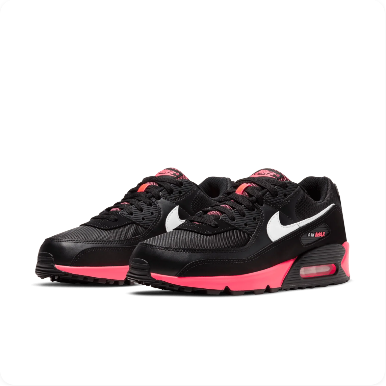 Nike Air Max 90 – Black / White / Racer Pink