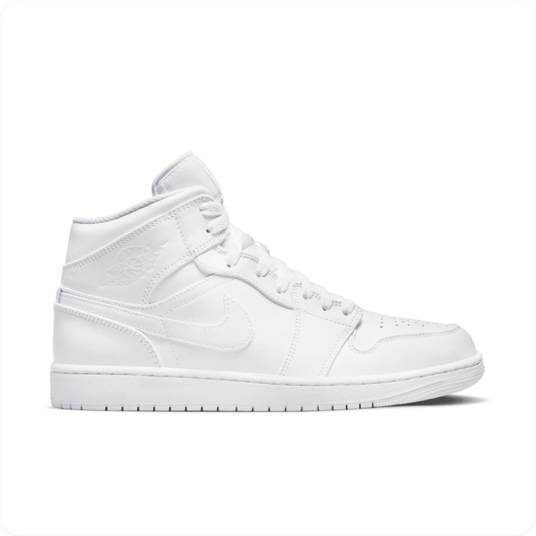 Air Jordan 1 Mid – Triple White