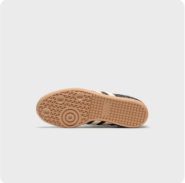 Adidas Samba Woven – Black / Cream / Gum