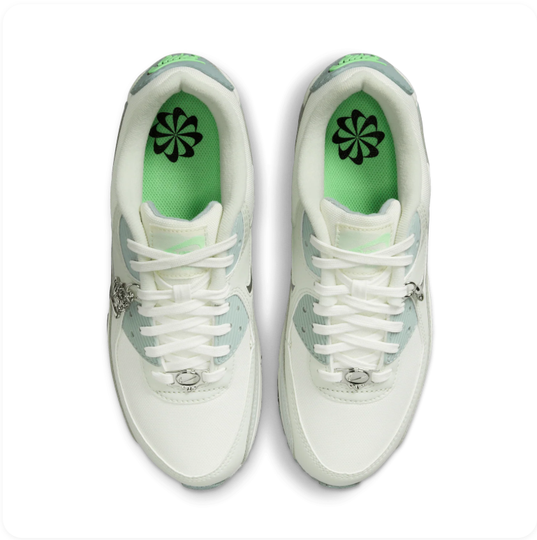 Nike Air Max 90 – Summit White / Wolf Grey / Vapor Green