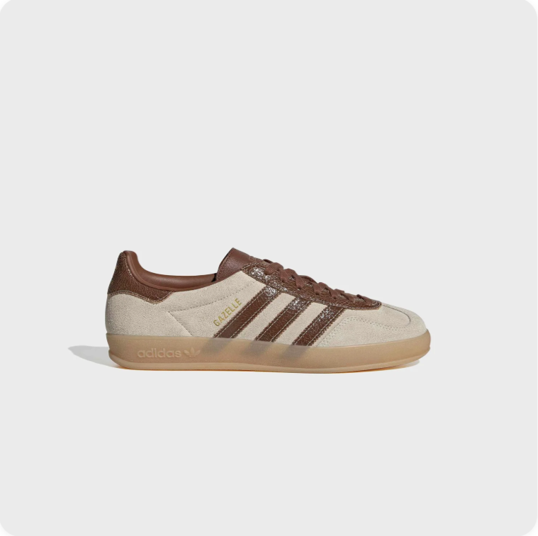 Adidas Gazelle Indoor – Cream / Dark Brown / Gum