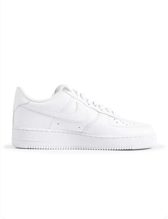 Nike Air Force 1 07 Triple White side view