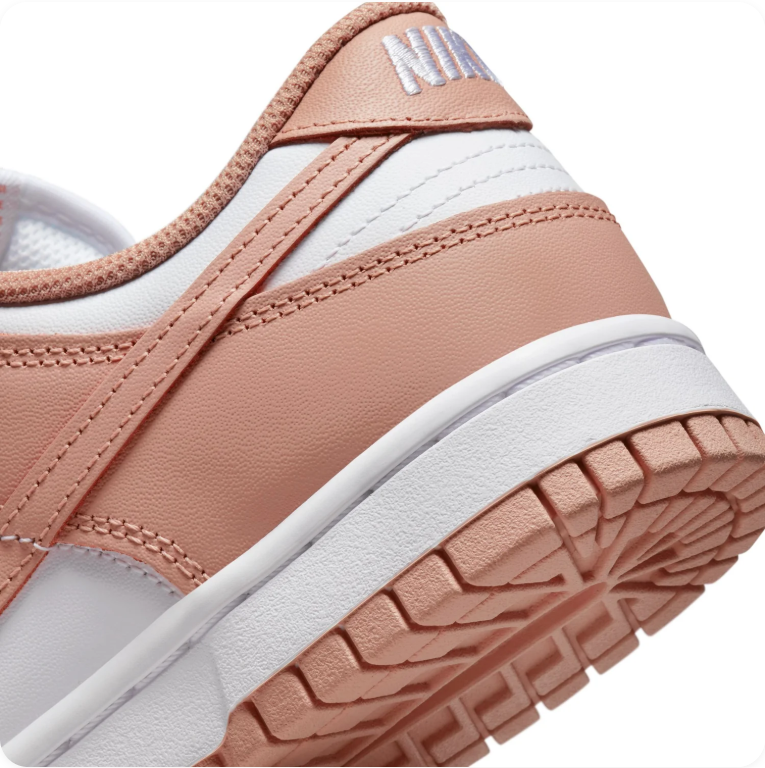 Nike Dunk Low – White / Rose Whisper (Pink Oxford)