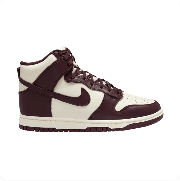 Nike Dunk High – Sail / Dark Chocolate / Plum Eclipse