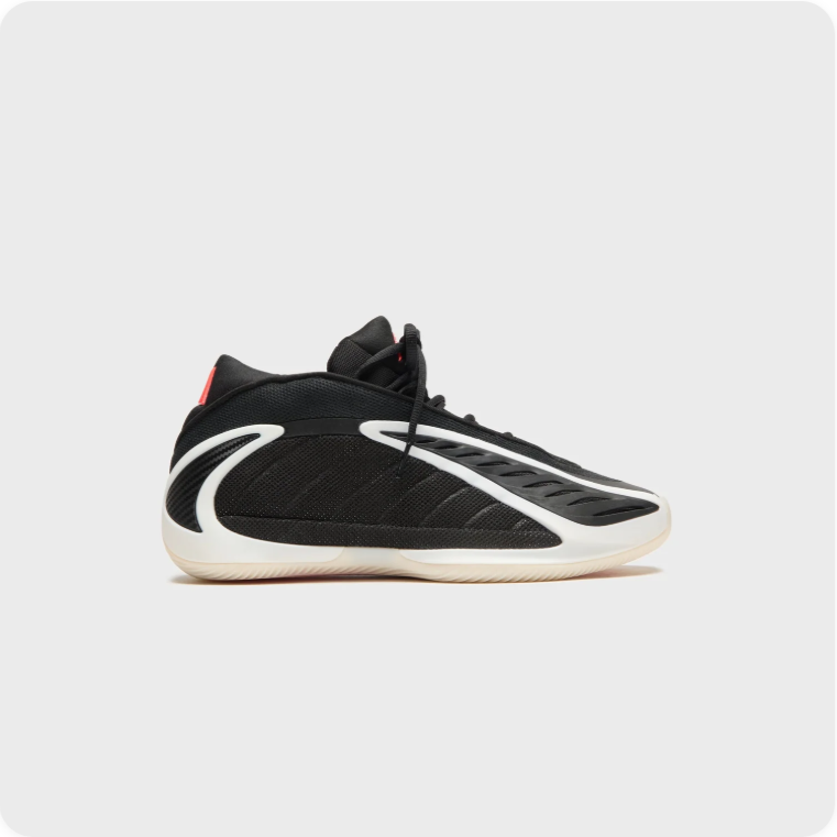 Adidas AE 1 Mid Black White Red pair view