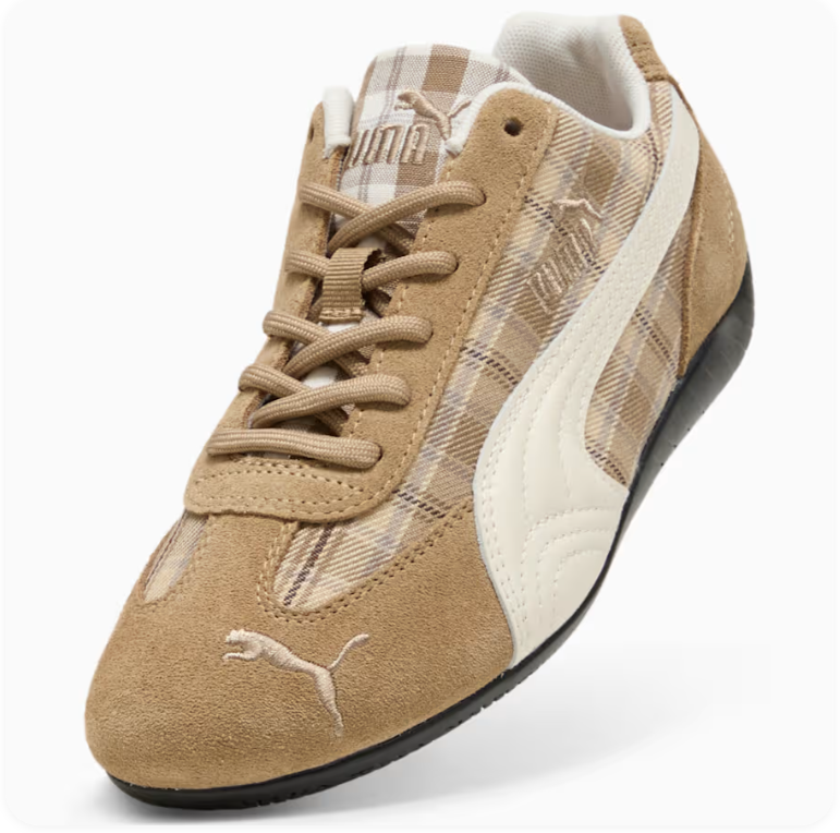 Puma Speedcat OG – Toasted Coconut / Plaid / Warm White