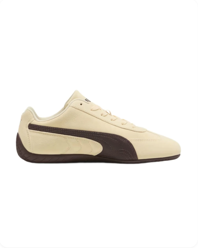 Puma Speedcat OG Warm White Dark Chocolate side view 1
