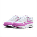 Nike Air Max 1 – White / Fuchsia Dream / Neutral Grey