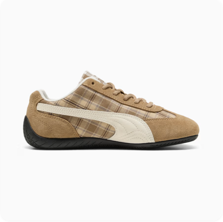 Puma Speedcat OG – Toasted Coconut / Plaid / Warm White