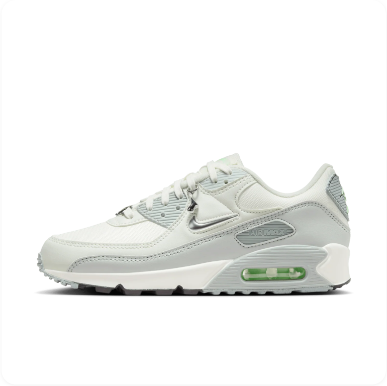 Nike Air Max 90 – Summit White / Wolf Grey / Vapor Green