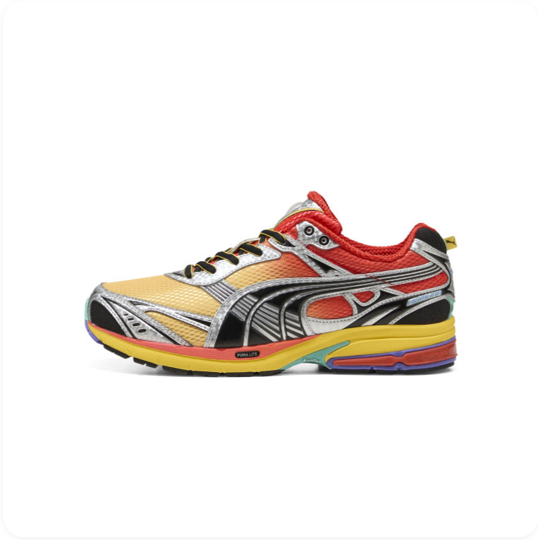 Puma Velophasis – Yellow / Red / Silver / Multicolor