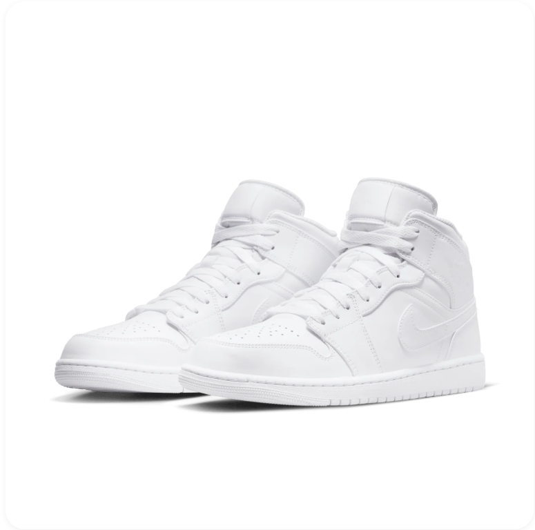 Air Jordan 1 Mid – Triple White