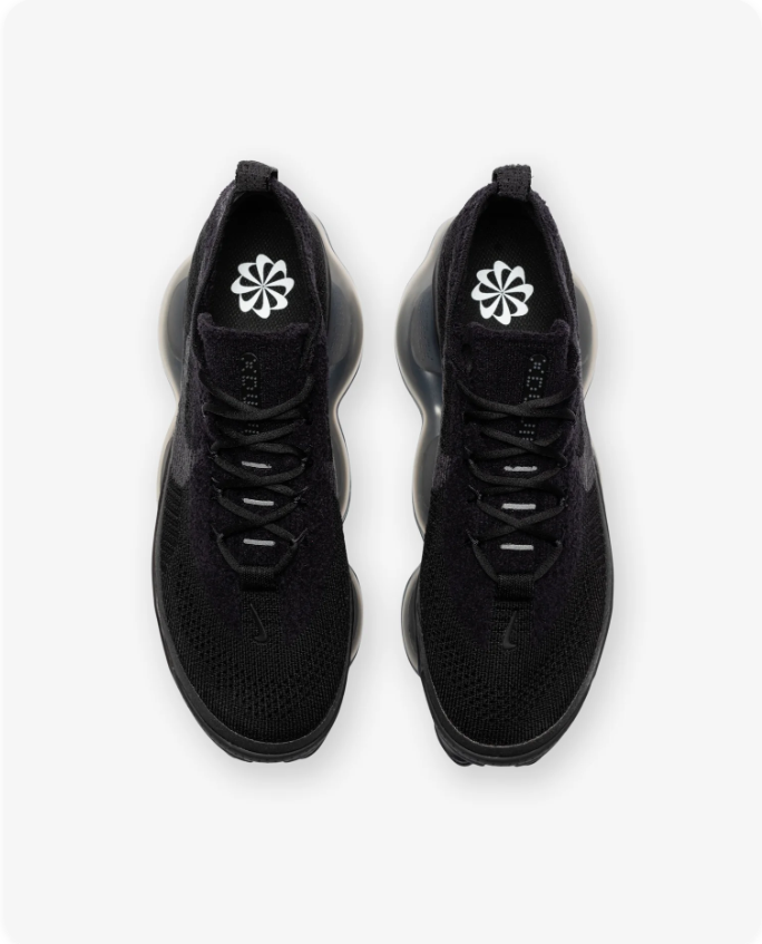 Nike Air VaporMax 2023 Flyknit Triple Black top view