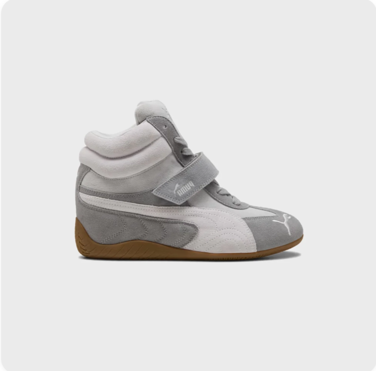 Puma Speedcat Hi Grey White Gum side view