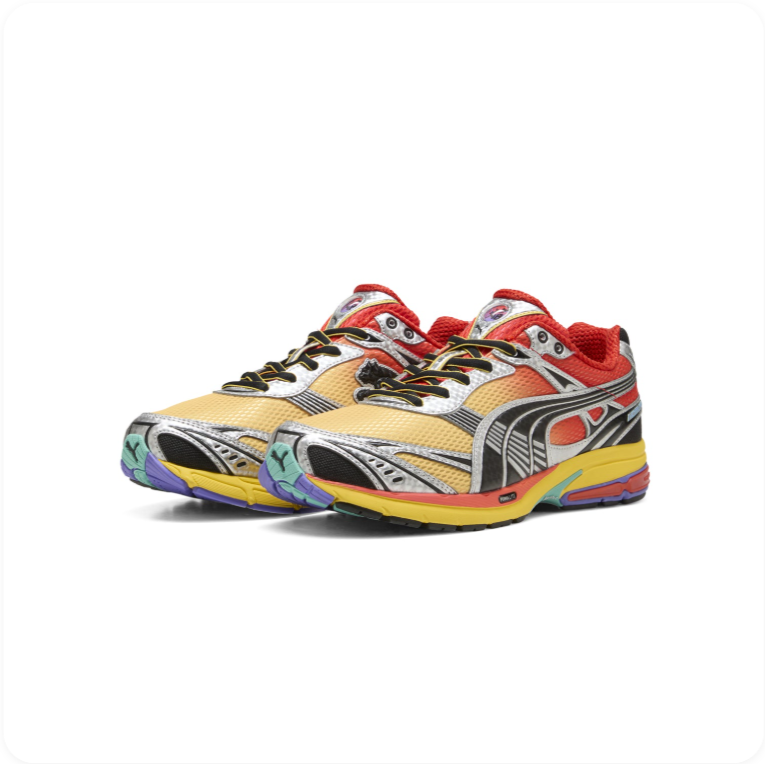 Puma Velophasis – Yellow / Red / Silver / Multicolor