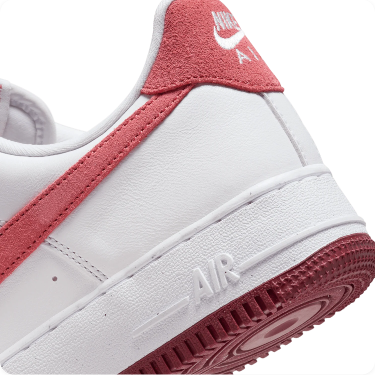Nike Air Force 1 '07 – White / Adobe / Team Red