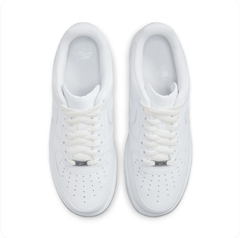 Nike Air Force 1 07 Triple White top view