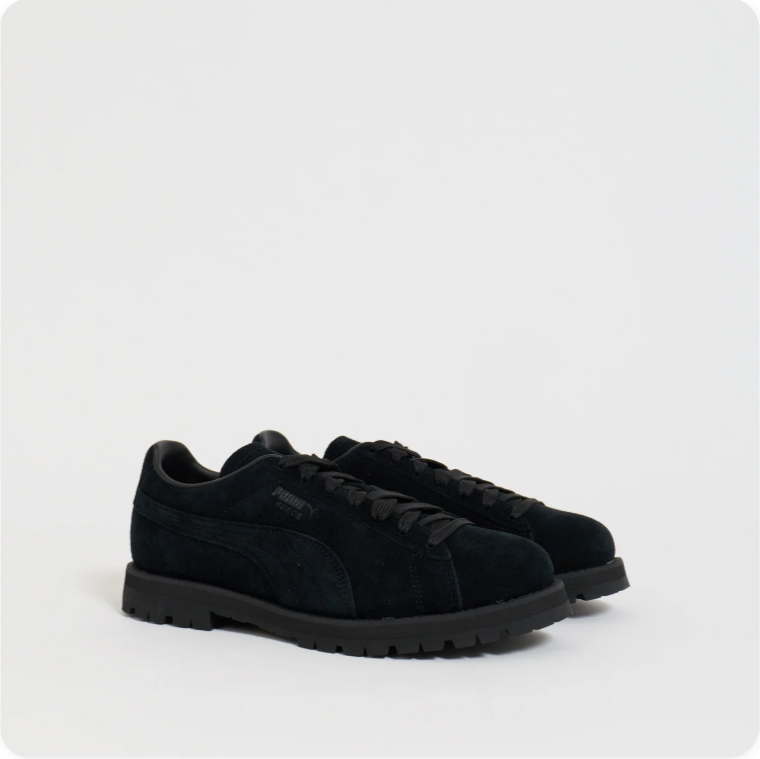 Puma Roma – Triple Black / Lug Sole