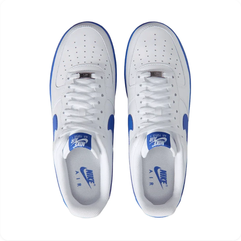 Nike Air Force 1 '07 – White / Game Royal Blue