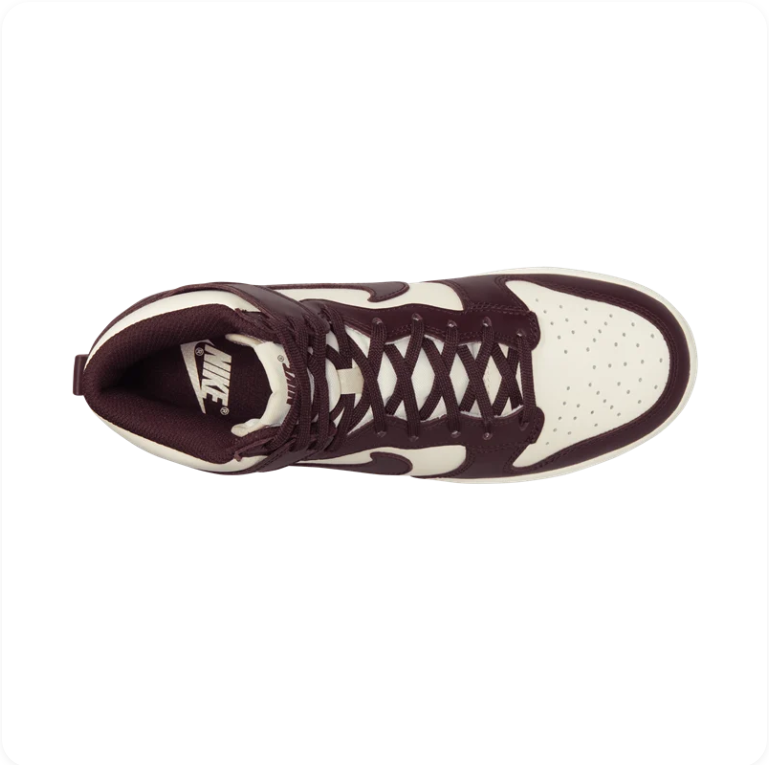 Nike Dunk High – Sail / Dark Chocolate / Plum Eclipse