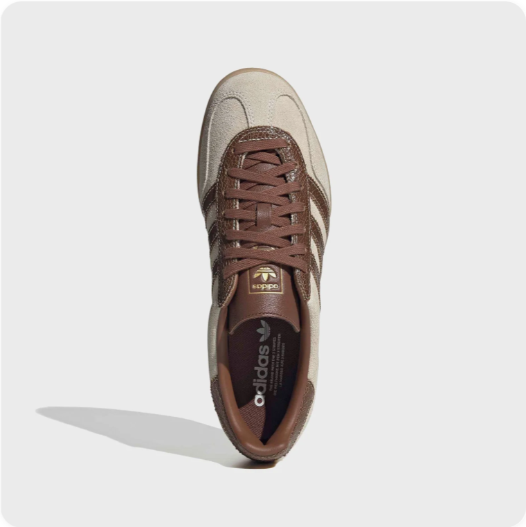 Adidas Gazelle Indoor – Cream / Dark Brown / Gum