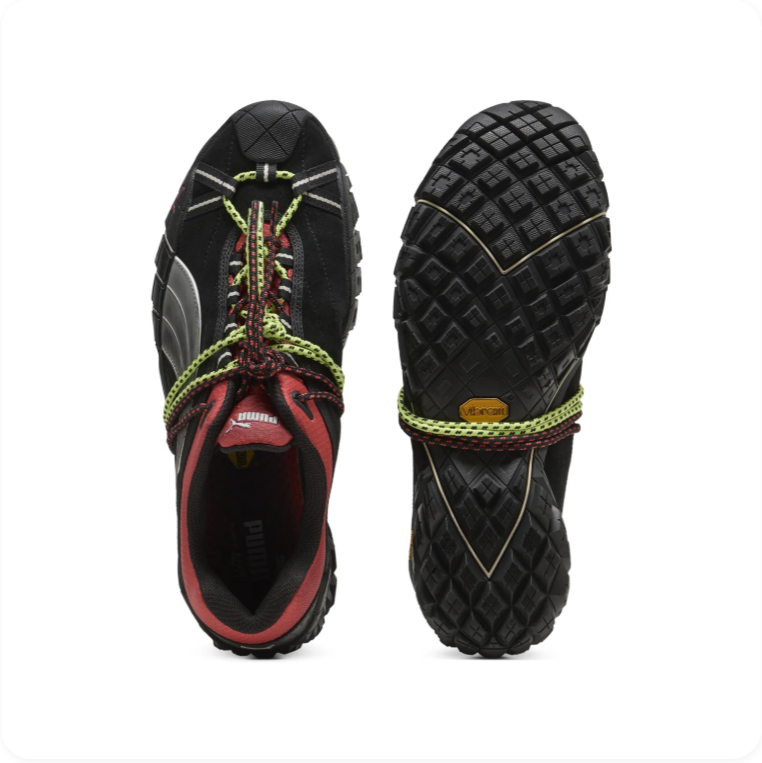 Puma Nitefox Trail – Black / Dark Red / Lime Green