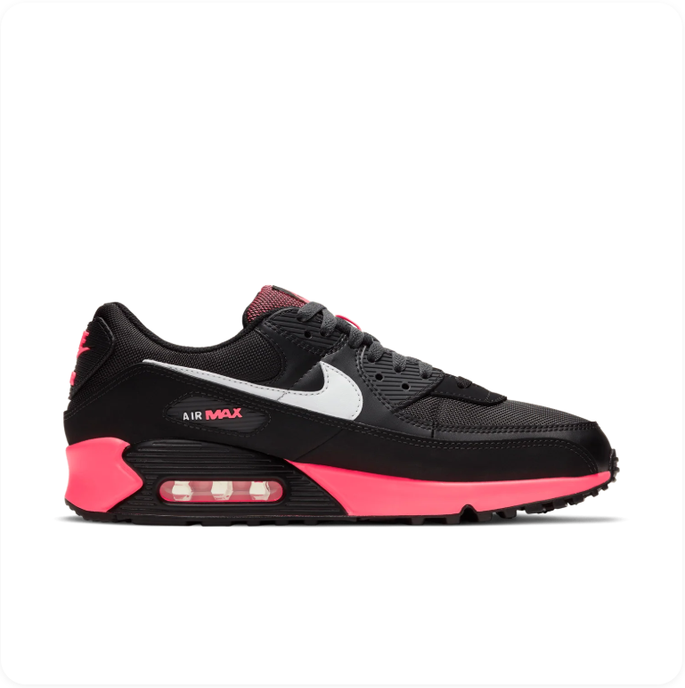 Nike Air Max 90 – Black / White / Racer Pink