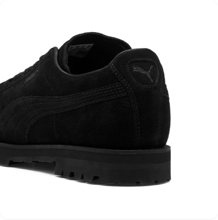Puma Roma – Triple Black / Lug Sole (Alternative View)