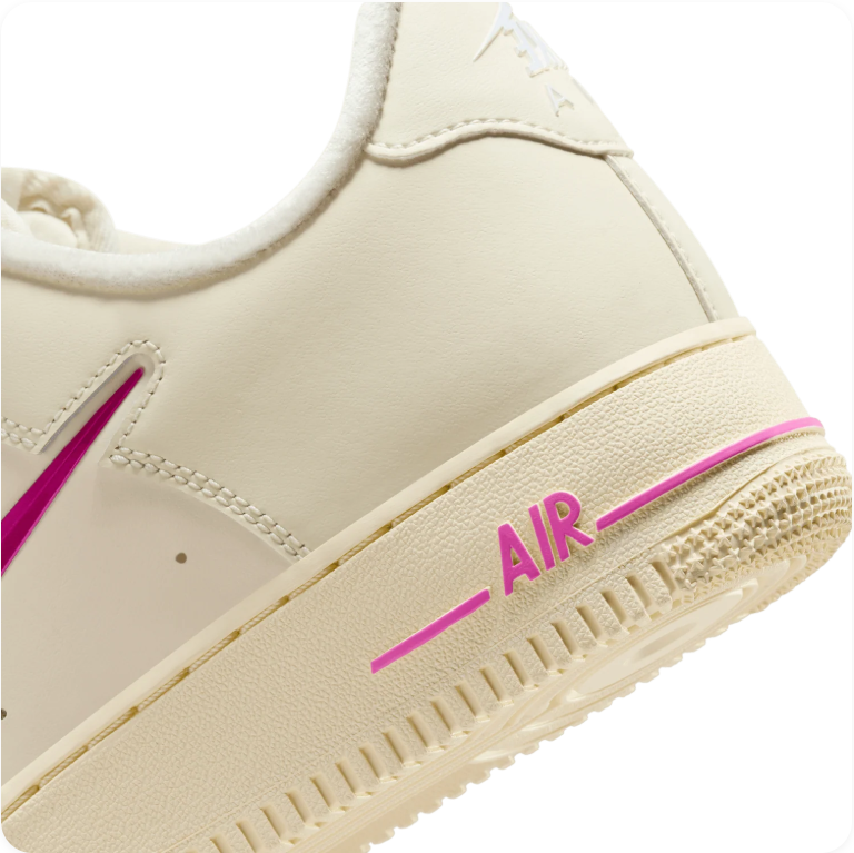Nike Air Force 1 '07 – Coconut Milk / Fireberry