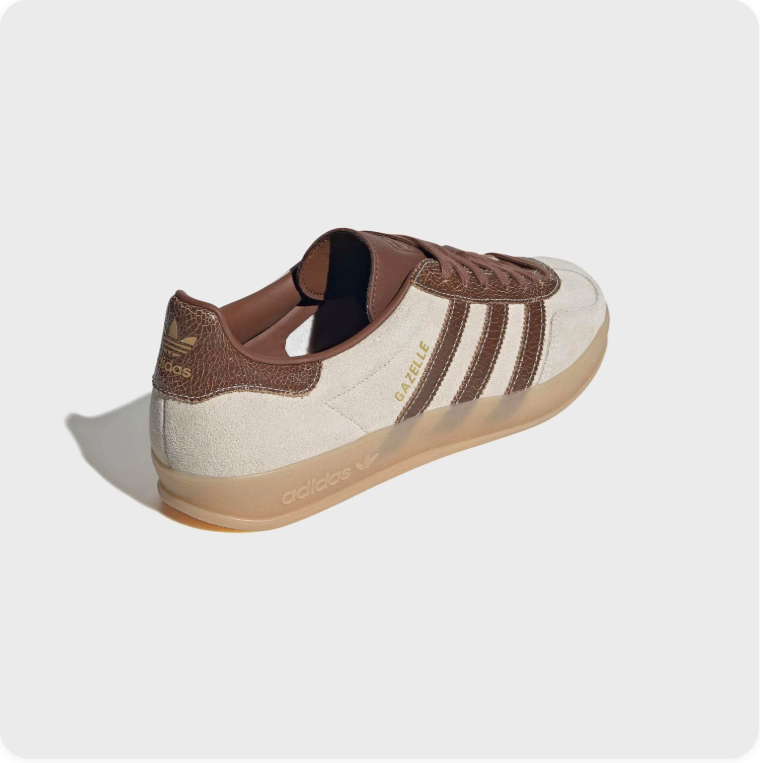 Adidas Gazelle Indoor – Cream / Dark Brown / Gum