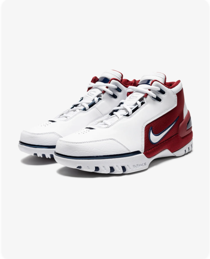 Nike Air Zoom Generation White Crimson Navy pair view