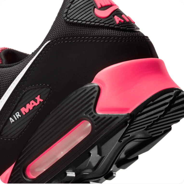 Nike Air Max 90 – Black / White / Racer Pink