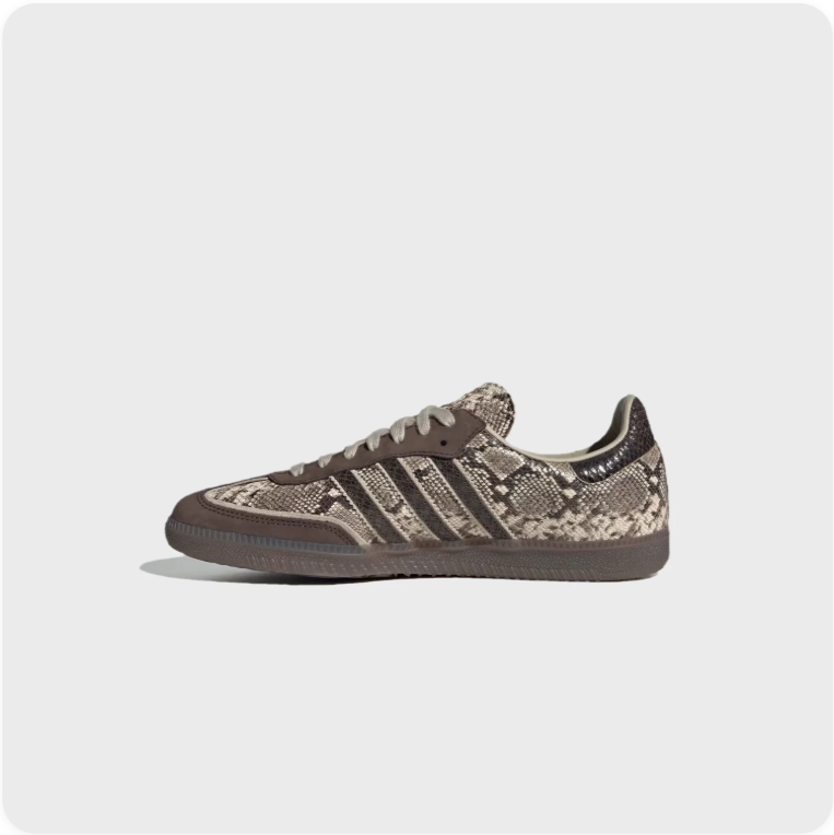 Adidas Samba OG Snakeskin Taupe side view