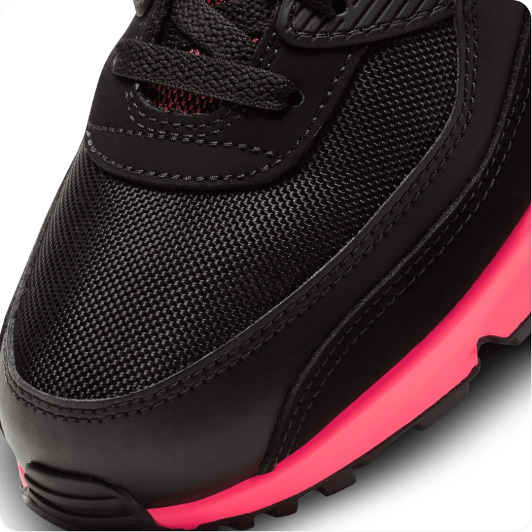 Nike Air Max 90 – Black / White / Racer Pink