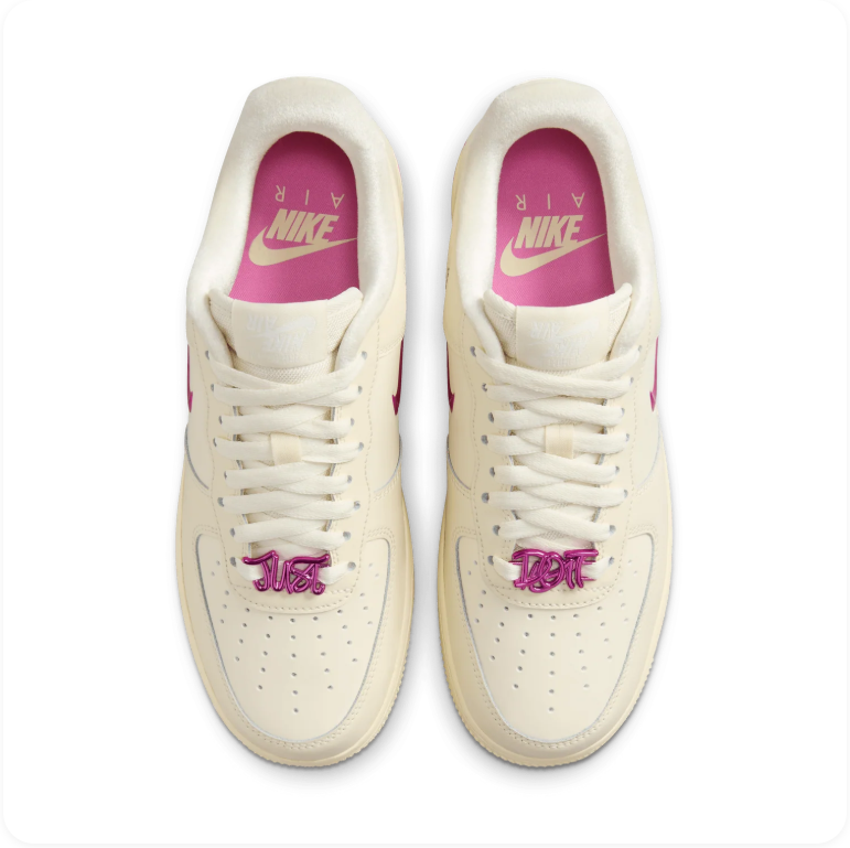 Nike Air Force 1 '07 – Coconut Milk / Fireberry