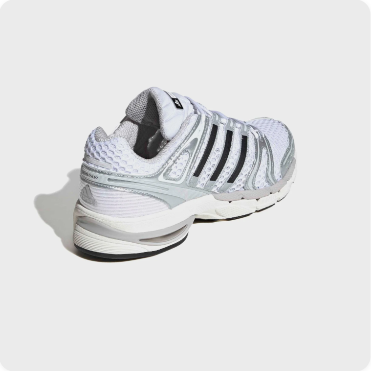 Adidas Response CL White Silver Black side view