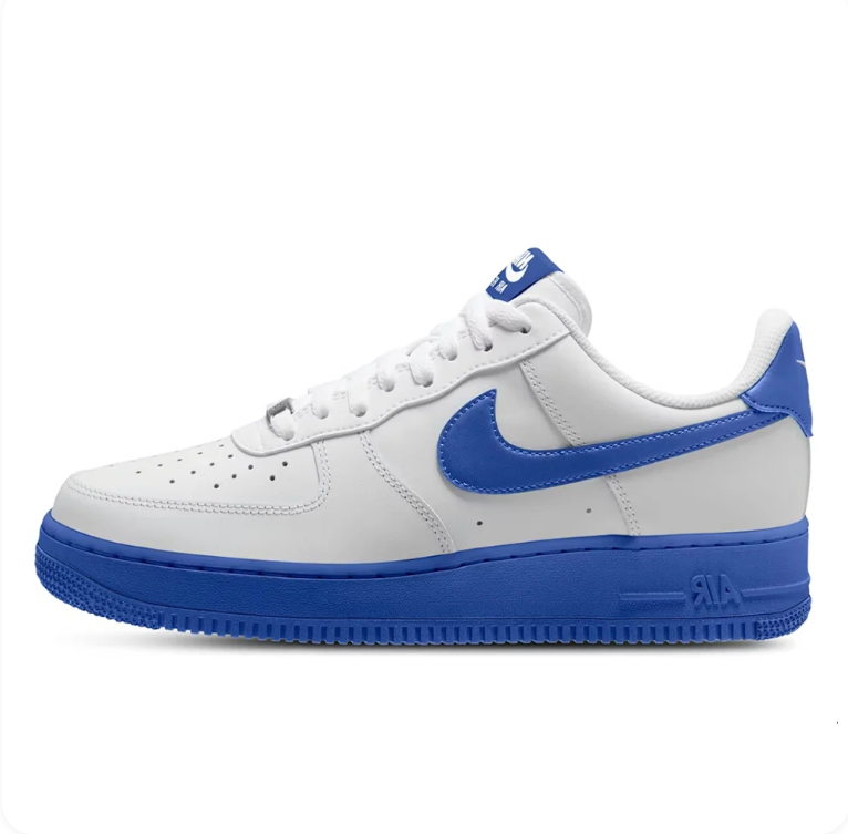 Nike Air Force 1 '07 – White / Game Royal Blue