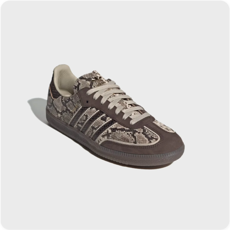 Adidas Samba OG – Snakeskin / Taupe / Dark Brown